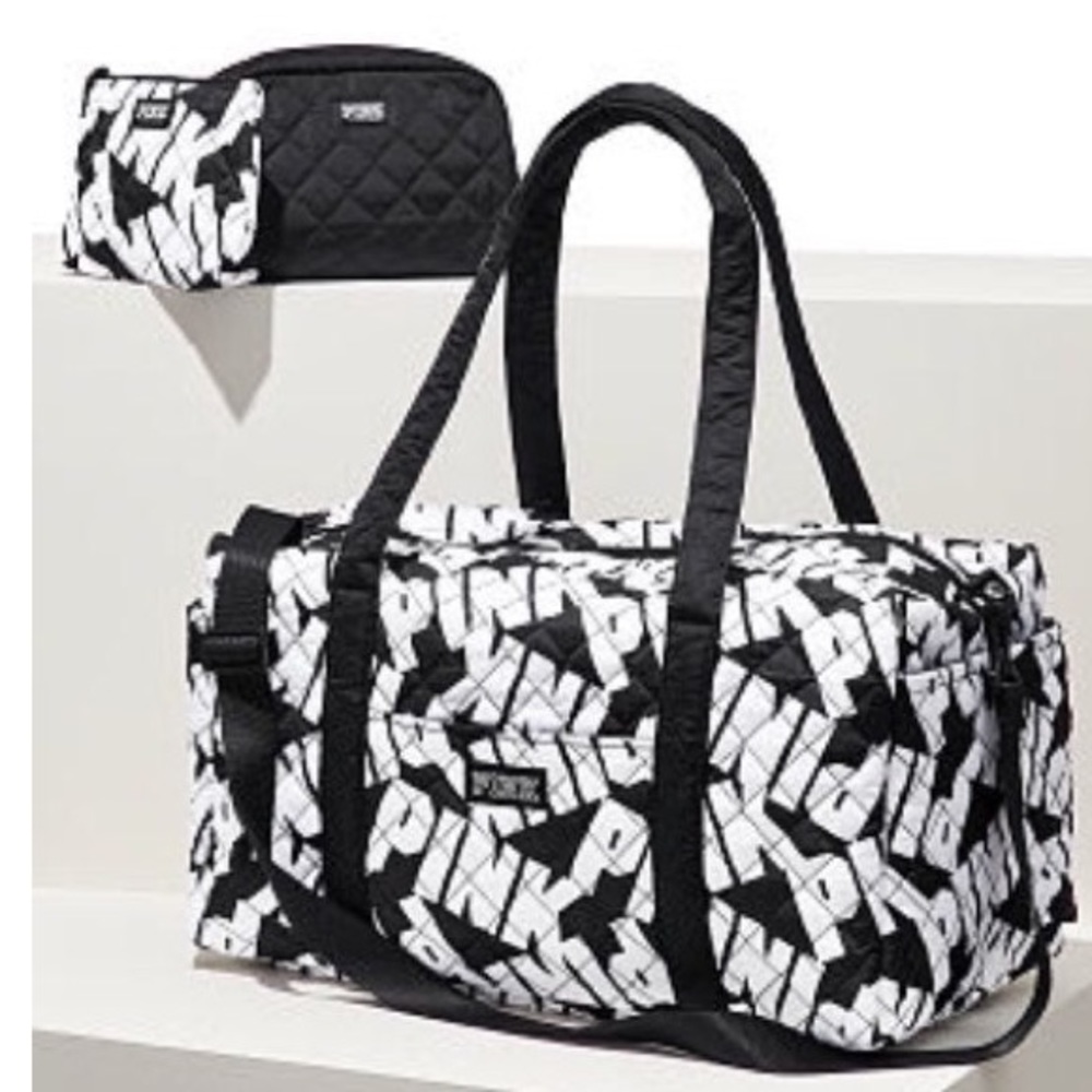 VS pink duffel bag
